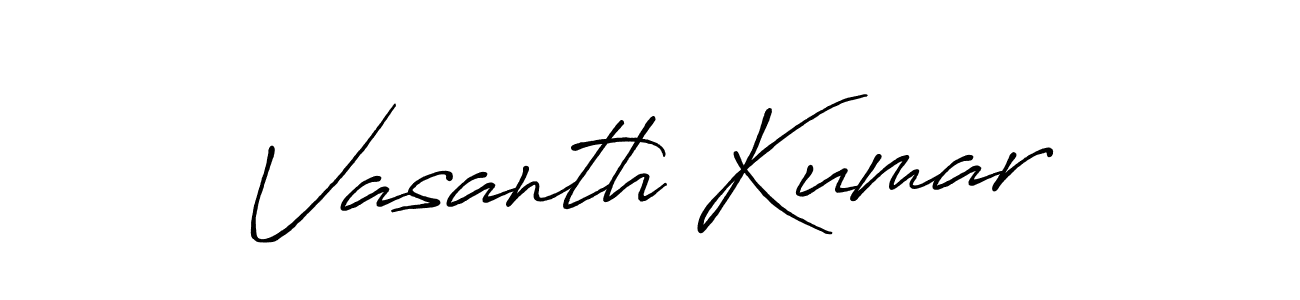 Design your own signature with our free online signature maker. With this signature software, you can create a handwritten (Antro_Vectra_Bolder) signature for name Vasanth Kumar. Vasanth Kumar signature style 7 images and pictures png