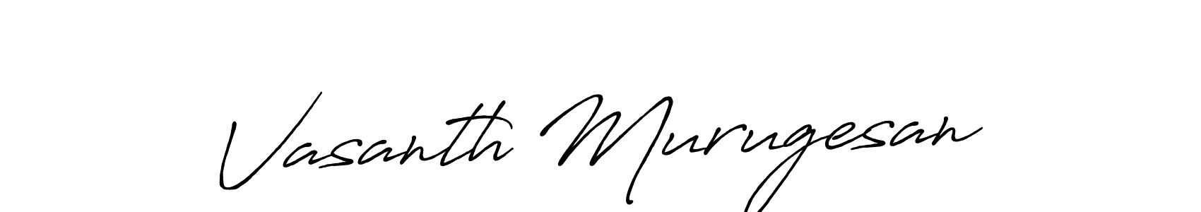 Use a signature maker to create a handwritten signature online. With this signature software, you can design (Antro_Vectra_Bolder) your own signature for name Vasanth Murugesan. Vasanth Murugesan signature style 7 images and pictures png