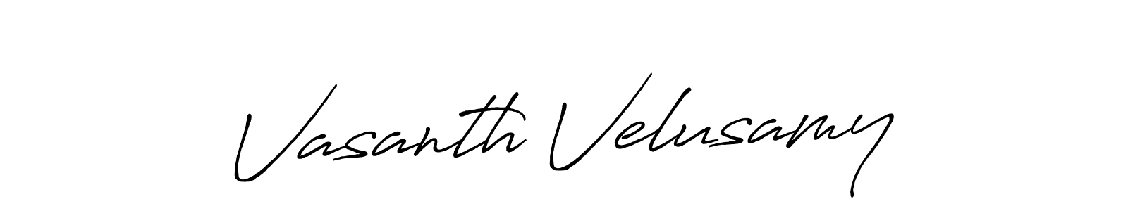 You should practise on your own different ways (Antro_Vectra_Bolder) to write your name (Vasanth Velusamy) in signature. don't let someone else do it for you. Vasanth Velusamy signature style 7 images and pictures png
