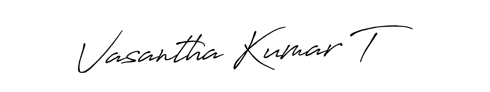 Here are the top 10 professional signature styles for the name Vasantha Kumar T. These are the best autograph styles you can use for your name. Vasantha Kumar T signature style 7 images and pictures png