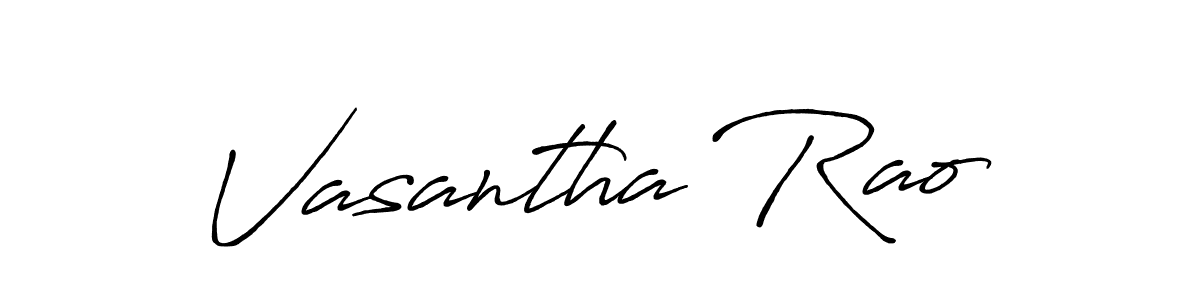 It looks lik you need a new signature style for name Vasantha Rao. Design unique handwritten (Antro_Vectra_Bolder) signature with our free signature maker in just a few clicks. Vasantha Rao signature style 7 images and pictures png