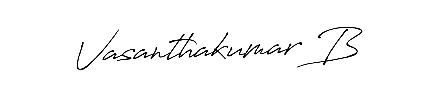 Similarly Antro_Vectra_Bolder is the best handwritten signature design. Signature creator online .You can use it as an online autograph creator for name Vasanthakumar B. Vasanthakumar B signature style 7 images and pictures png