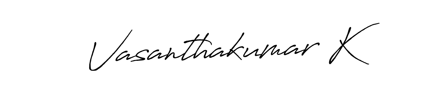 You should practise on your own different ways (Antro_Vectra_Bolder) to write your name (Vasanthakumar K) in signature. don't let someone else do it for you. Vasanthakumar K signature style 7 images and pictures png