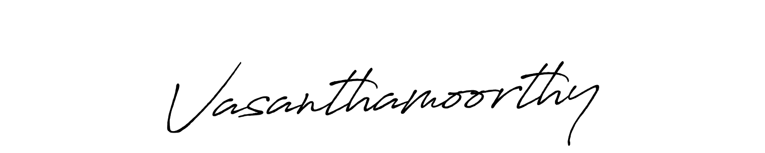 It looks lik you need a new signature style for name Vasanthamoorthy. Design unique handwritten (Antro_Vectra_Bolder) signature with our free signature maker in just a few clicks. Vasanthamoorthy signature style 7 images and pictures png