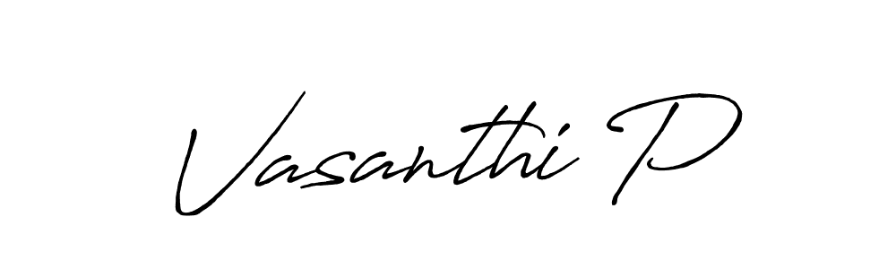 This is the best signature style for the Vasanthi P name. Also you like these signature font (Antro_Vectra_Bolder). Mix name signature. Vasanthi P signature style 7 images and pictures png