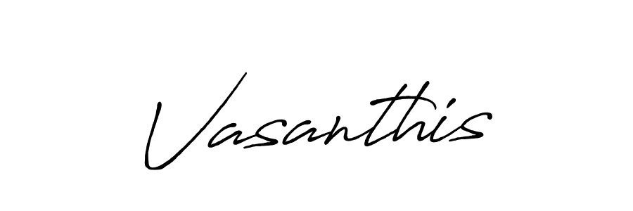 The best way (Antro_Vectra_Bolder) to make a short signature is to pick only two or three words in your name. The name Vasanthis include a total of six letters. For converting this name. Vasanthis signature style 7 images and pictures png