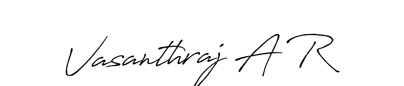 Make a short Vasanthraj A R signature style. Manage your documents anywhere anytime using Antro_Vectra_Bolder. Create and add eSignatures, submit forms, share and send files easily. Vasanthraj A R signature style 7 images and pictures png