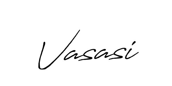 Make a beautiful signature design for name Vasasi. With this signature (Antro_Vectra_Bolder) style, you can create a handwritten signature for free. Vasasi signature style 7 images and pictures png