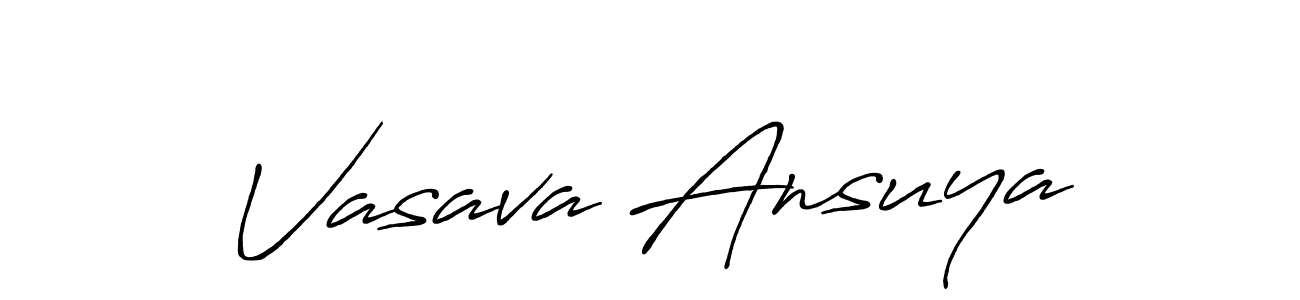 Once you've used our free online signature maker to create your best signature Antro_Vectra_Bolder style, it's time to enjoy all of the benefits that Vasava Ansuya name signing documents. Vasava Ansuya signature style 7 images and pictures png