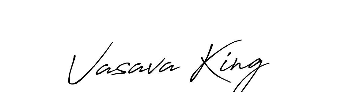 How to make Vasava King signature? Antro_Vectra_Bolder is a professional autograph style. Create handwritten signature for Vasava King name. Vasava King signature style 7 images and pictures png