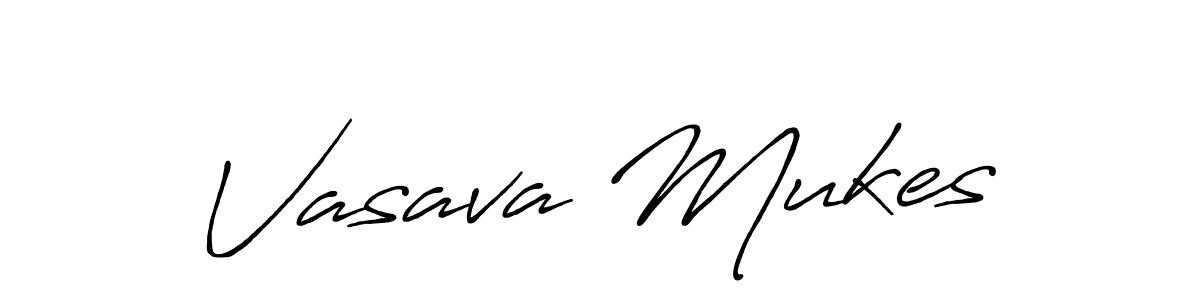 Vasava Mukes stylish signature style. Best Handwritten Sign (Antro_Vectra_Bolder) for my name. Handwritten Signature Collection Ideas for my name Vasava Mukes. Vasava Mukes signature style 7 images and pictures png