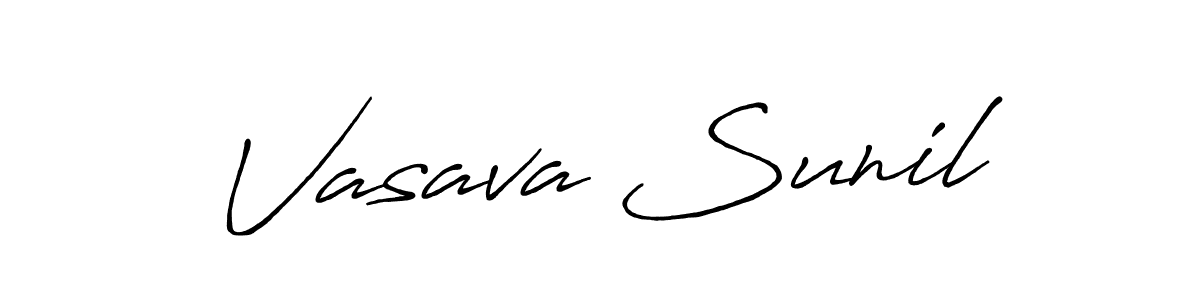 Antro_Vectra_Bolder is a professional signature style that is perfect for those who want to add a touch of class to their signature. It is also a great choice for those who want to make their signature more unique. Get Vasava Sunil name to fancy signature for free. Vasava Sunil signature style 7 images and pictures png