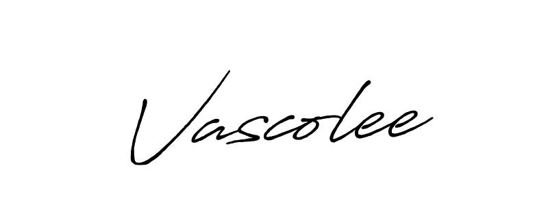 Create a beautiful signature design for name Vascolee. With this signature (Antro_Vectra_Bolder) fonts, you can make a handwritten signature for free. Vascolee signature style 7 images and pictures png