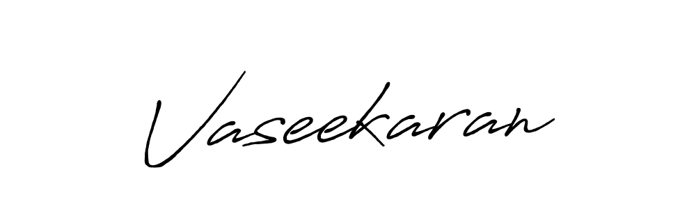 Design your own signature with our free online signature maker. With this signature software, you can create a handwritten (Antro_Vectra_Bolder) signature for name Vaseekaran. Vaseekaran signature style 7 images and pictures png