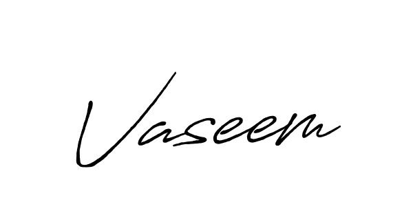 Vaseem stylish signature style. Best Handwritten Sign (Antro_Vectra_Bolder) for my name. Handwritten Signature Collection Ideas for my name Vaseem. Vaseem signature style 7 images and pictures png