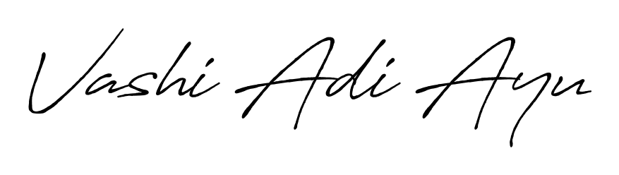 Make your name Vashi Adi Ayu memorable on every contract using Antro_Vectra_Bolder autograph style. Instant transparent background export available. Vashi Adi Ayu signature style 7 images and pictures png