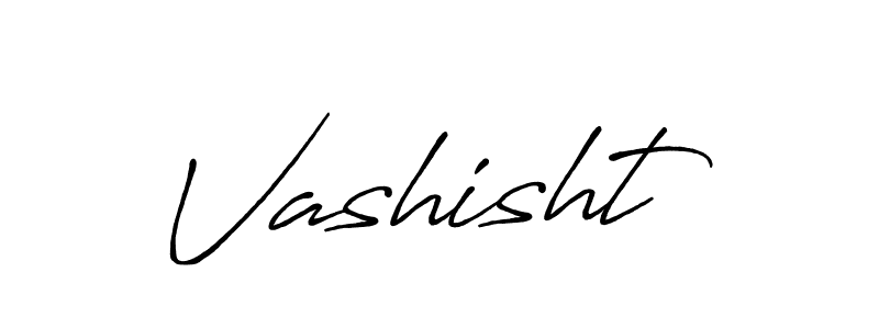 How to make Vashisht signature? Antro_Vectra_Bolder is a professional autograph style. Create handwritten signature for Vashisht name. Vashisht signature style 7 images and pictures png