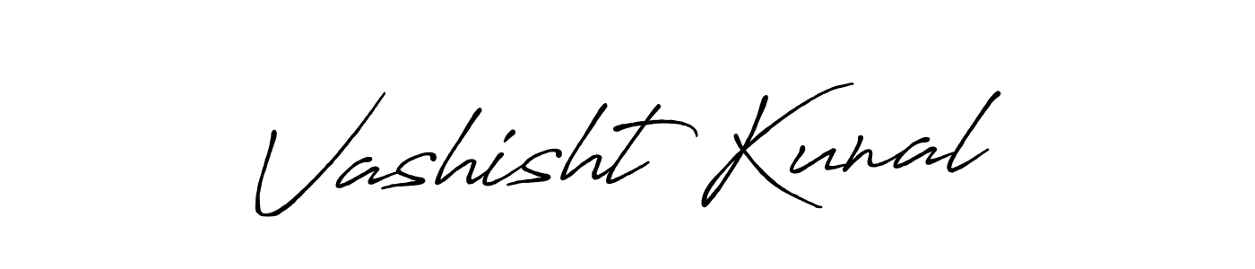 This is the best signature style for the Vashisht Kunal name. Also you like these signature font (Antro_Vectra_Bolder). Mix name signature. Vashisht Kunal signature style 7 images and pictures png