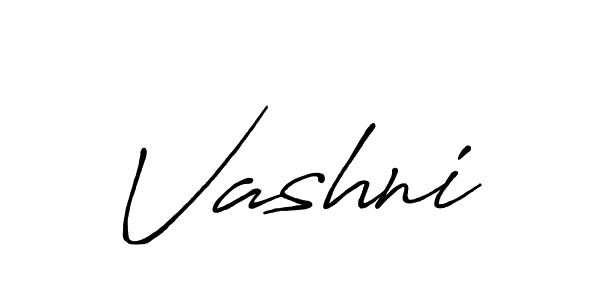 How to make Vashni signature? Antro_Vectra_Bolder is a professional autograph style. Create handwritten signature for Vashni name. Vashni signature style 7 images and pictures png