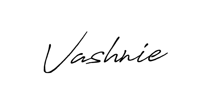 Vashnie stylish signature style. Best Handwritten Sign (Antro_Vectra_Bolder) for my name. Handwritten Signature Collection Ideas for my name Vashnie. Vashnie signature style 7 images and pictures png