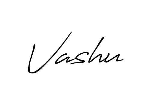How to make Vashu signature? Antro_Vectra_Bolder is a professional autograph style. Create handwritten signature for Vashu name. Vashu signature style 7 images and pictures png