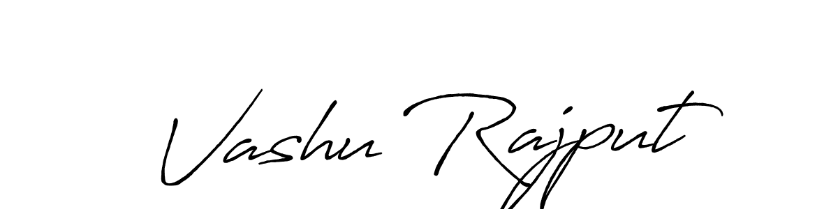You should practise on your own different ways (Antro_Vectra_Bolder) to write your name (Vashu Rajput) in signature. don't let someone else do it for you. Vashu Rajput signature style 7 images and pictures png