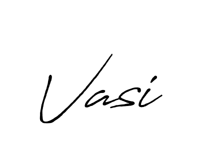 Create a beautiful signature design for name Vasi. With this signature (Antro_Vectra_Bolder) fonts, you can make a handwritten signature for free. Vasi signature style 7 images and pictures png
