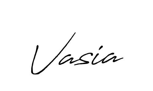 How to make Vasia signature? Antro_Vectra_Bolder is a professional autograph style. Create handwritten signature for Vasia name. Vasia signature style 7 images and pictures png