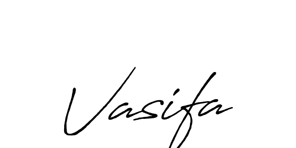 How to make Vasifa signature? Antro_Vectra_Bolder is a professional autograph style. Create handwritten signature for Vasifa name. Vasifa signature style 7 images and pictures png