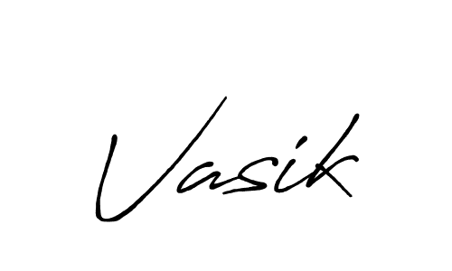 It looks lik you need a new signature style for name Vasik. Design unique handwritten (Antro_Vectra_Bolder) signature with our free signature maker in just a few clicks. Vasik signature style 7 images and pictures png