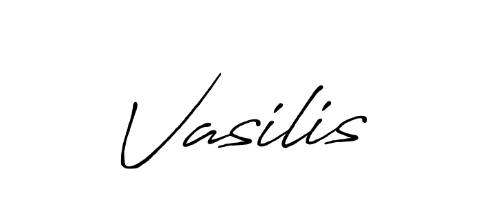 Also You can easily find your signature by using the search form. We will create Vasilis name handwritten signature images for you free of cost using Antro_Vectra_Bolder sign style. Vasilis signature style 7 images and pictures png