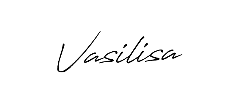 How to make Vasilisa signature? Antro_Vectra_Bolder is a professional autograph style. Create handwritten signature for Vasilisa name. Vasilisa signature style 7 images and pictures png