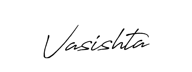 Create a beautiful signature design for name Vasishta. With this signature (Antro_Vectra_Bolder) fonts, you can make a handwritten signature for free. Vasishta signature style 7 images and pictures png