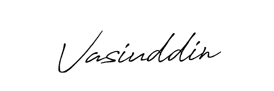 Make a beautiful signature design for name Vasiuddin. With this signature (Antro_Vectra_Bolder) style, you can create a handwritten signature for free. Vasiuddin signature style 7 images and pictures png