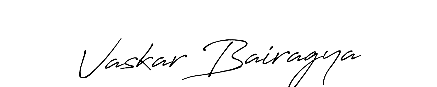 Vaskar Bairagya stylish signature style. Best Handwritten Sign (Antro_Vectra_Bolder) for my name. Handwritten Signature Collection Ideas for my name Vaskar Bairagya. Vaskar Bairagya signature style 7 images and pictures png