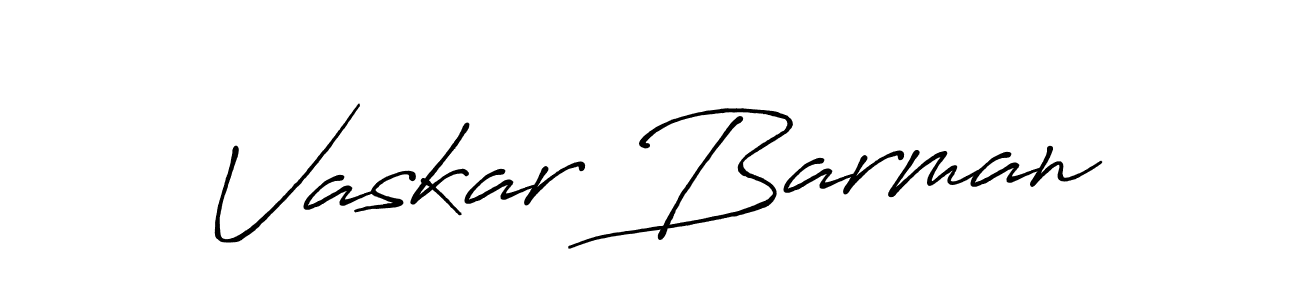 Vaskar Barman stylish signature style. Best Handwritten Sign (Antro_Vectra_Bolder) for my name. Handwritten Signature Collection Ideas for my name Vaskar Barman. Vaskar Barman signature style 7 images and pictures png