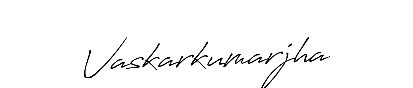 Also we have Vaskarkumarjha name is the best signature style. Create professional handwritten signature collection using Antro_Vectra_Bolder autograph style. Vaskarkumarjha signature style 7 images and pictures png