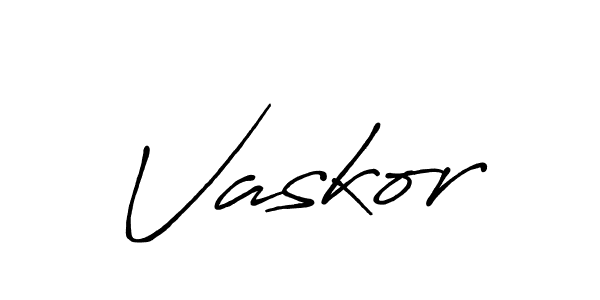 It looks lik you need a new signature style for name Vaskor. Design unique handwritten (Antro_Vectra_Bolder) signature with our free signature maker in just a few clicks. Vaskor signature style 7 images and pictures png
