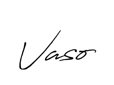 How to make Vaso name signature. Use Antro_Vectra_Bolder style for creating short signs online. This is the latest handwritten sign. Vaso signature style 7 images and pictures png