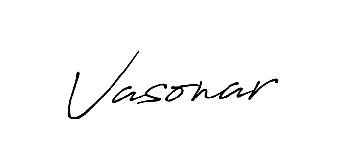 Design your own signature with our free online signature maker. With this signature software, you can create a handwritten (Antro_Vectra_Bolder) signature for name Vasonar. Vasonar signature style 7 images and pictures png