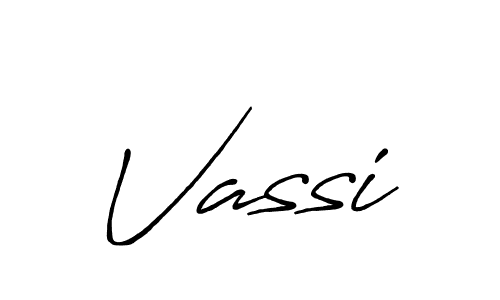 Also we have Vassi name is the best signature style. Create professional handwritten signature collection using Antro_Vectra_Bolder autograph style. Vassi signature style 7 images and pictures png