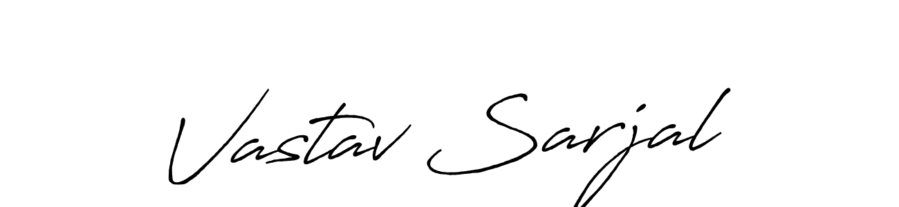 It looks lik you need a new signature style for name Vastav Sarjal. Design unique handwritten (Antro_Vectra_Bolder) signature with our free signature maker in just a few clicks. Vastav Sarjal signature style 7 images and pictures png