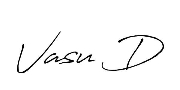 It looks lik you need a new signature style for name Vasu D. Design unique handwritten (Antro_Vectra_Bolder) signature with our free signature maker in just a few clicks. Vasu D signature style 7 images and pictures png