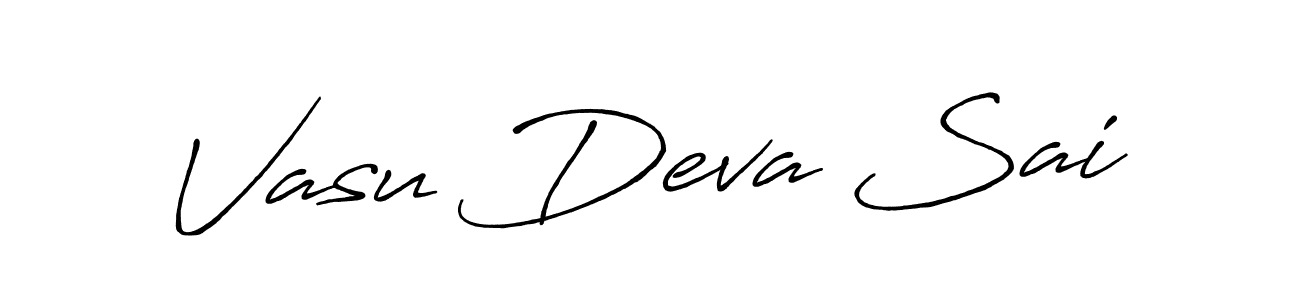 Design your own signature with our free online signature maker. With this signature software, you can create a handwritten (Antro_Vectra_Bolder) signature for name Vasu Deva Sai. Vasu Deva Sai signature style 7 images and pictures png