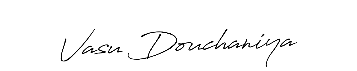 This is the best signature style for the Vasu Douchaniya name. Also you like these signature font (Antro_Vectra_Bolder). Mix name signature. Vasu Douchaniya signature style 7 images and pictures png