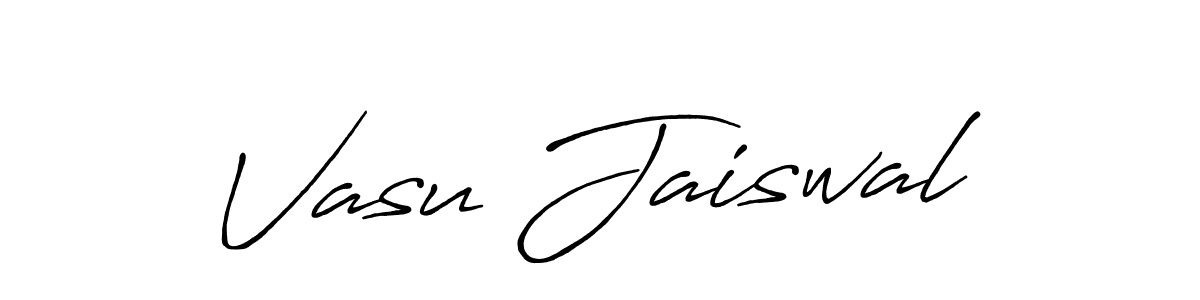 Use a signature maker to create a handwritten signature online. With this signature software, you can design (Antro_Vectra_Bolder) your own signature for name Vasu Jaiswal. Vasu Jaiswal signature style 7 images and pictures png