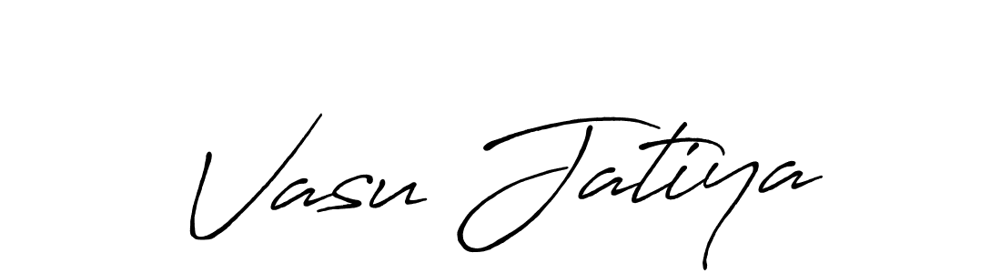 Also You can easily find your signature by using the search form. We will create Vasu Jatiya name handwritten signature images for you free of cost using Antro_Vectra_Bolder sign style. Vasu Jatiya signature style 7 images and pictures png