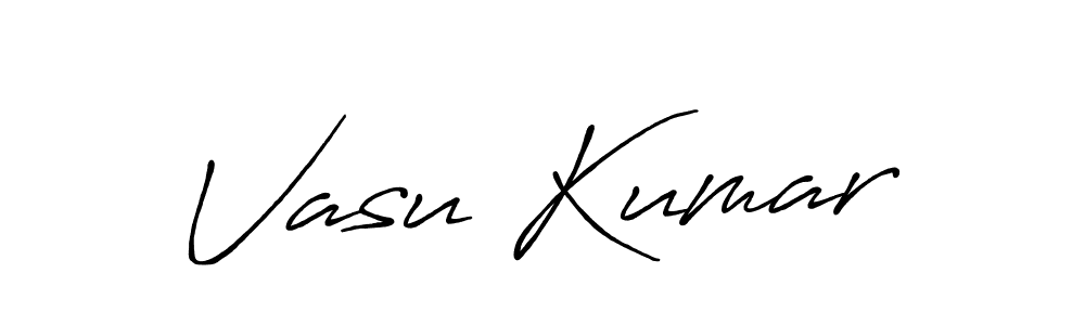 Make a beautiful signature design for name Vasu Kumar. With this signature (Antro_Vectra_Bolder) style, you can create a handwritten signature for free. Vasu Kumar signature style 7 images and pictures png