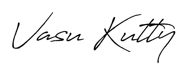 Elevate your brand with a stunning Vasu Kutty eSignature. The Antro_Vectra_Bolder style provides a balanced, flowing aesthetic for everyday signing. Vasu Kutty signature style 7 images and pictures png