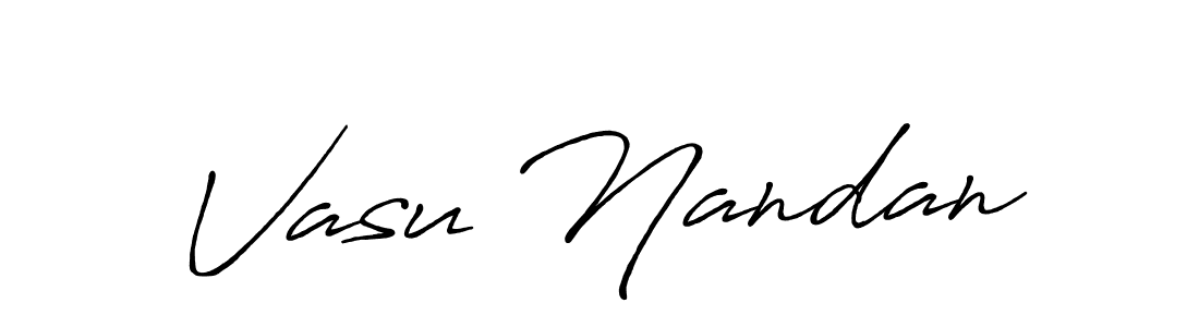 It looks lik you need a new signature style for name Vasu Nandan. Design unique handwritten (Antro_Vectra_Bolder) signature with our free signature maker in just a few clicks. Vasu Nandan signature style 7 images and pictures png